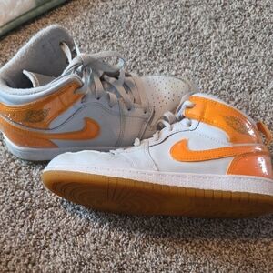 Nike Kids' Sneakers - White and Orange
